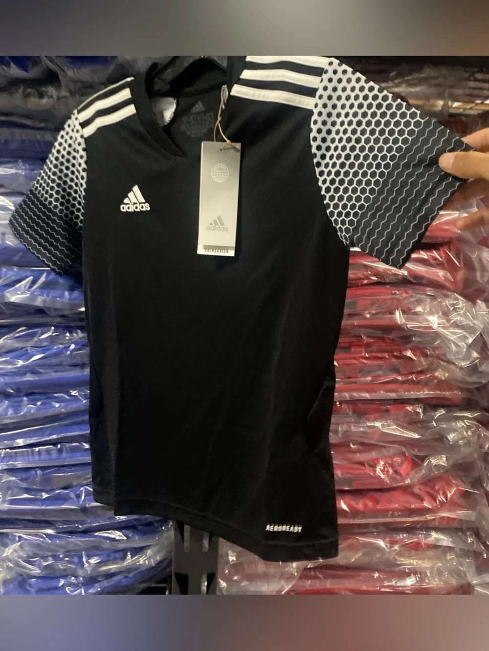 Adidas Regista 20 Soccer Jersey NWT Kids Small Black White Aeroready FI4562